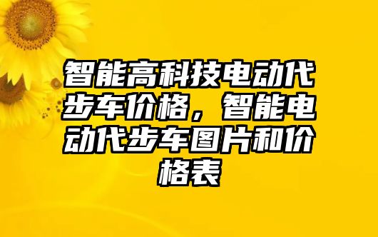 智能高科技電動代步車價格，智能電動代步車圖片和價格表