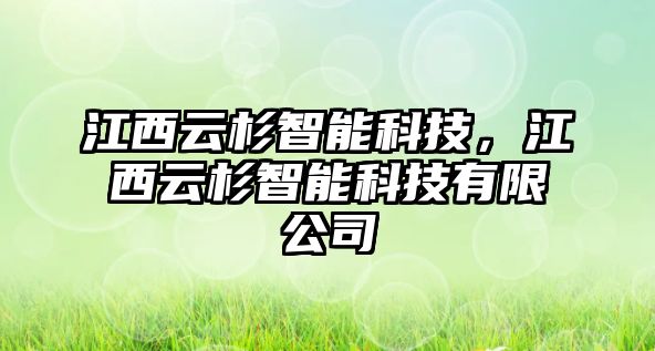 江西云杉智能科技，江西云杉智能科技有限公司