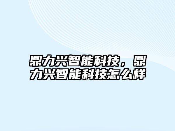 鼎力興智能科技，鼎力興智能科技怎么樣