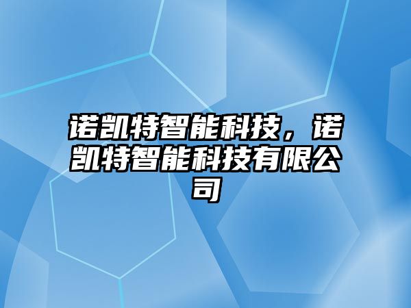 諾凱特智能科技，諾凱特智能科技有限公司