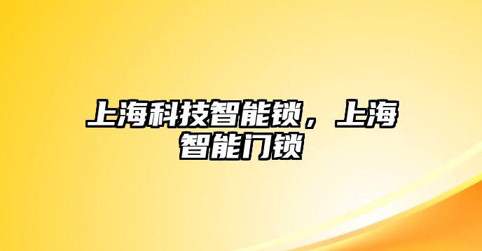 上海科技智能鎖，上海智能門鎖