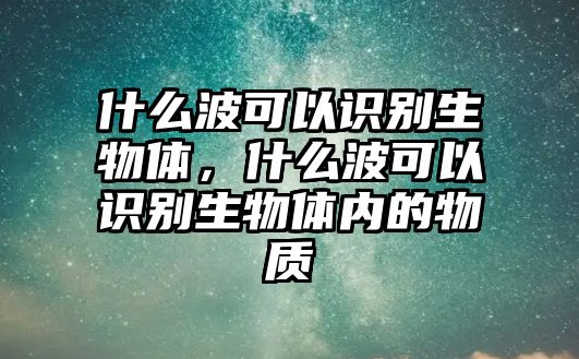 什么波可以識別生物體，什么波可以識別生物體內的物質