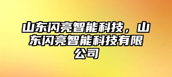 山東閃亮智能科技，山東閃亮智能科技有限公司