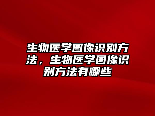 生物醫(yī)學圖像識別方法，生物醫(yī)學圖像識別方法有哪些